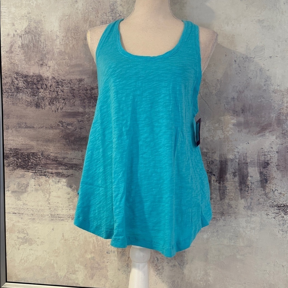 Women's Sleeveless Teal top size Large NWT
